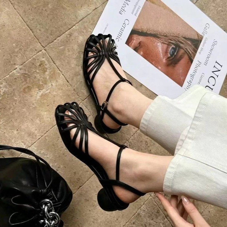 Vintage Style Women Fashion - Sandal Jepit Anyaman Gaya Prancis Vintage