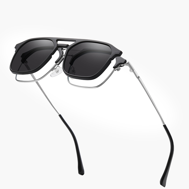 Vintage Fashion Girl - Kacamata Hitam Polarisasi Clip On Pria