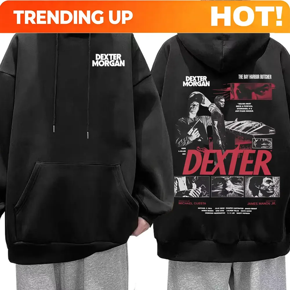 Vintage Fashion Tv - Hoodie Grafis Dexter Morgan TV Play