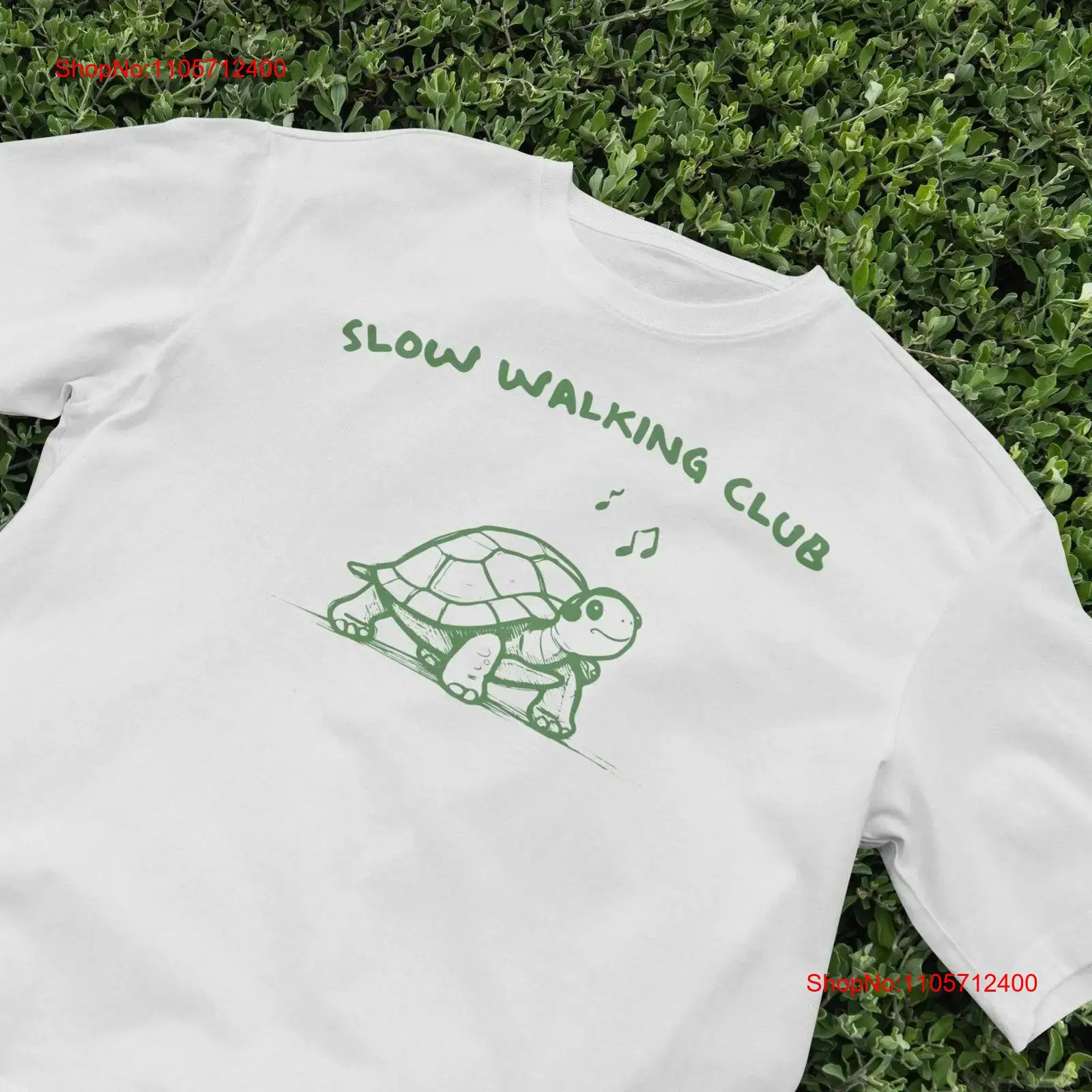 Turtleneck Knit 90S - Kaos Klub Jalan Santai Motif Kura-Kura