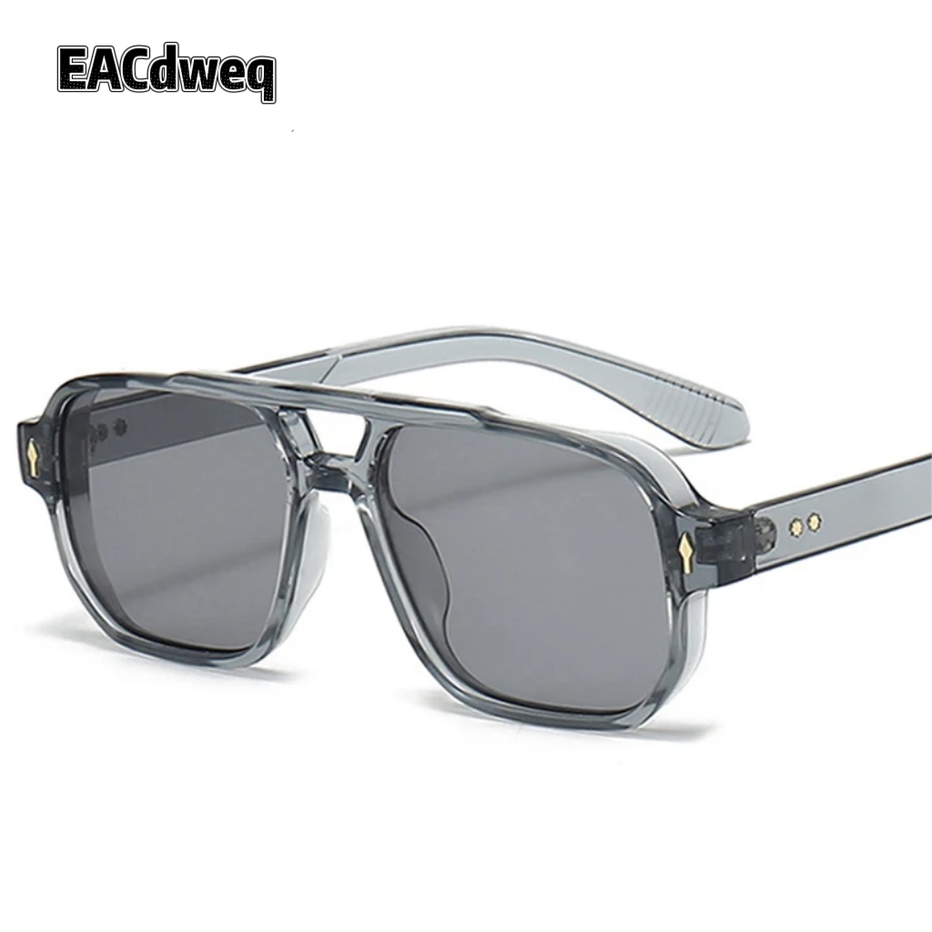 Vintage Fashion Images - Kacamata Hitam Vintage Double Bridges Pria