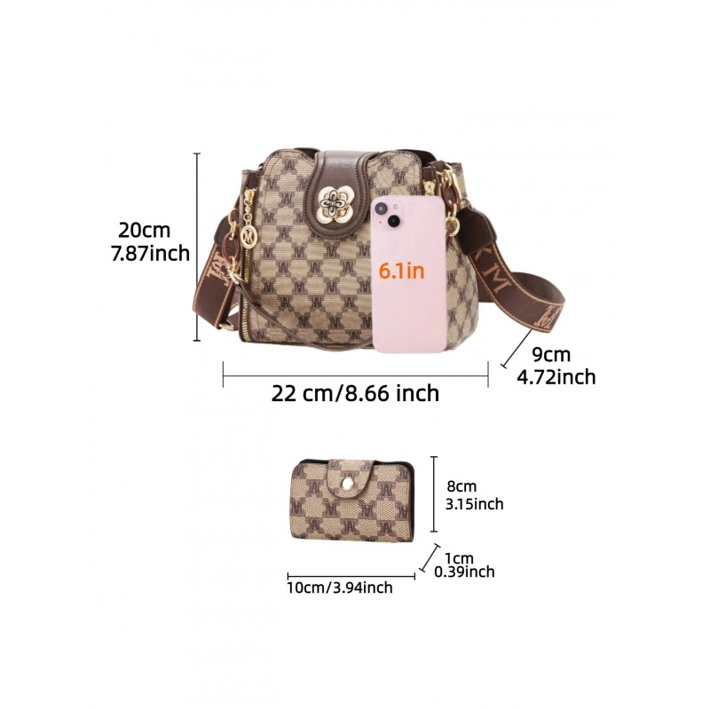 Tas selempang bermotif huruf v - Vintage Women Fashion ulasan dan harga