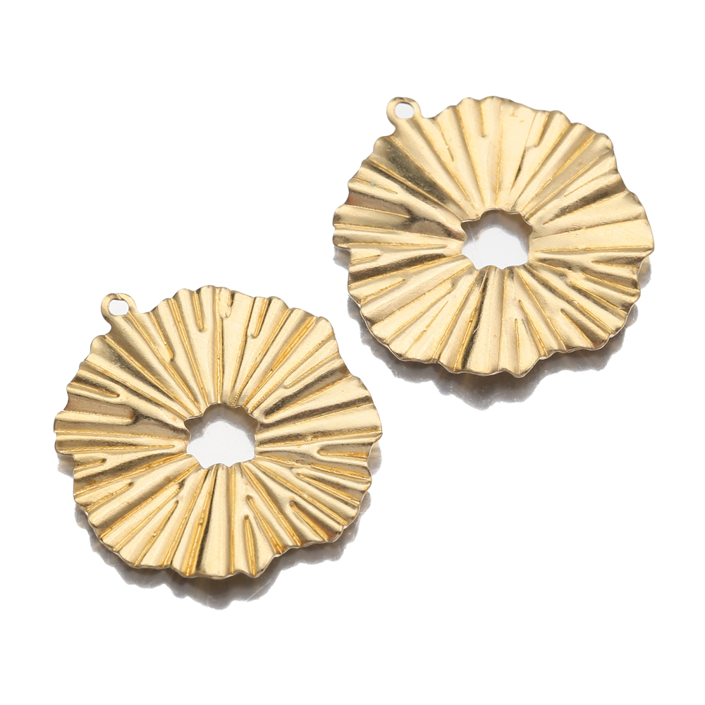 20 Buah/Lot Kuningan Bunga Mat - Vintage Fashion Earrings ulasan dan harga