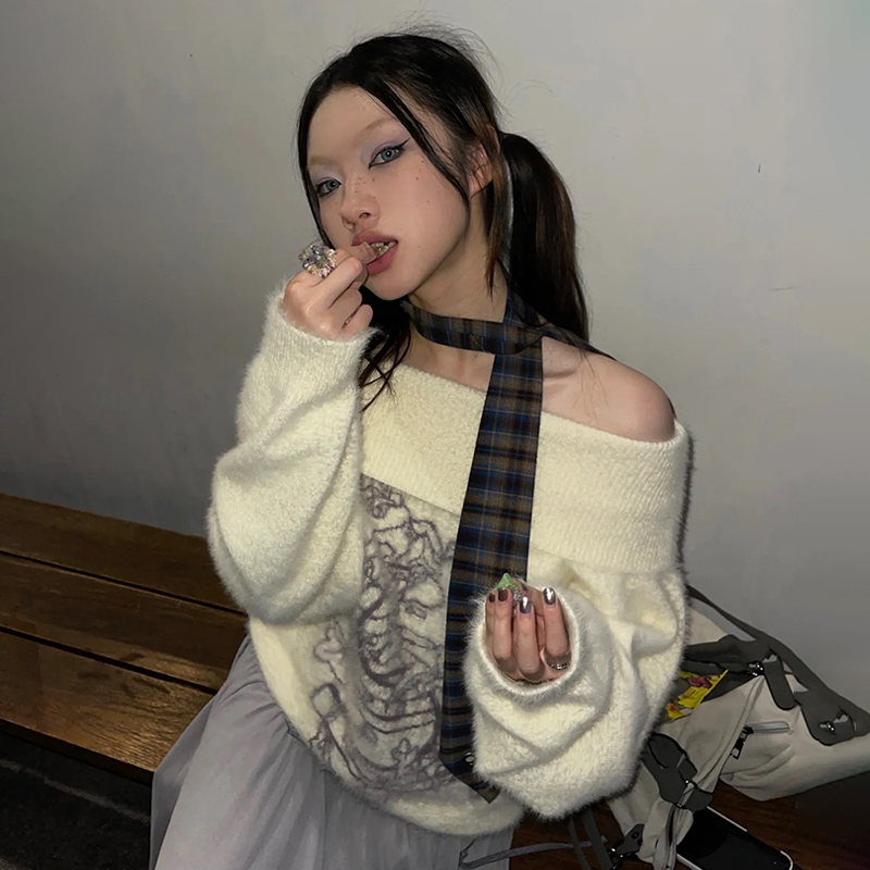 Karrram Sweater Rajut Tebal Vi - Turtleneck Knit 90S ulasan dan harga