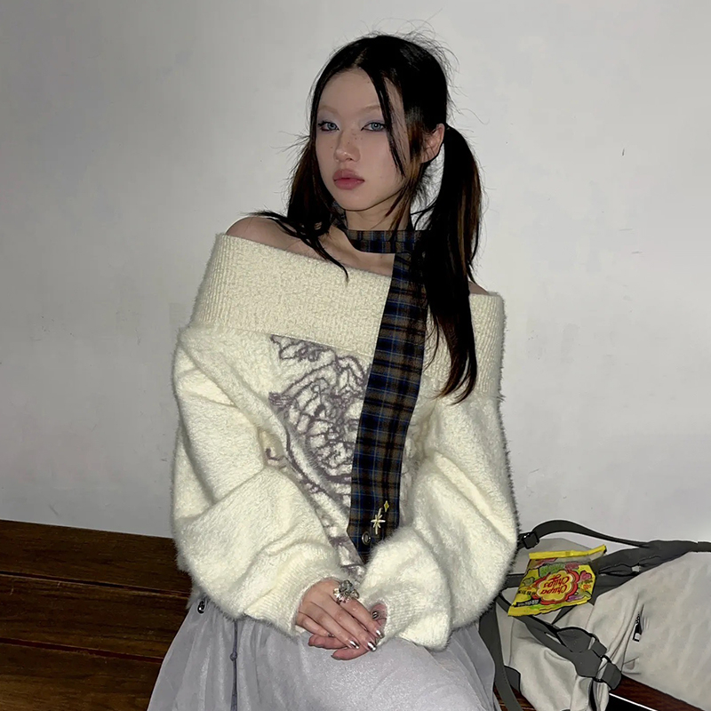 Karrram Sweater Rajut Tebal Vi - Turtleneck Knit 90S ulasan dan harga