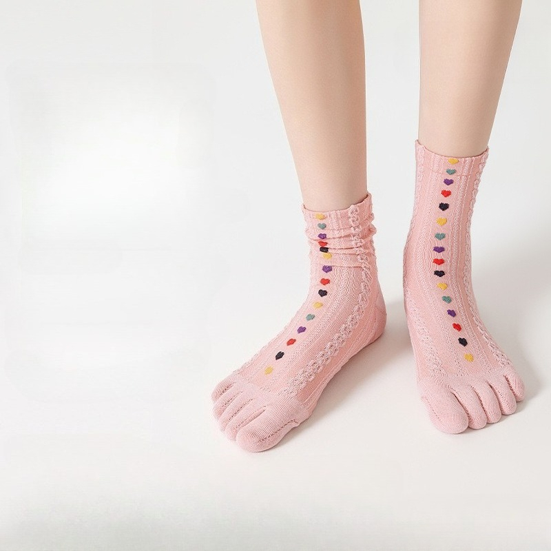 5 Pasang Kaus Kaki Jari Wanita - Vintage Fashion Girl ulasan dan harga