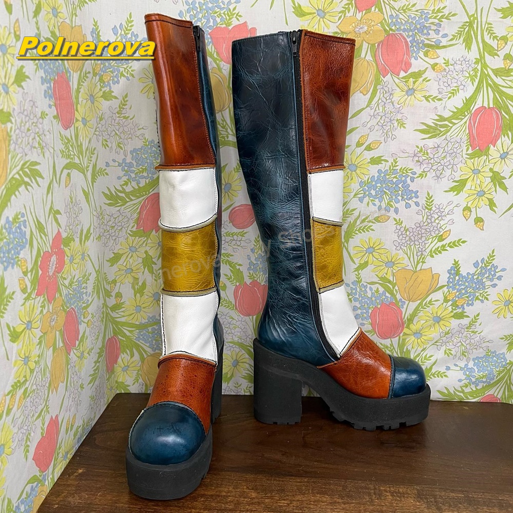 Sepatu Boots Kulit Wanita Retr - Vintage Style Women Fashion ulasan dan harga