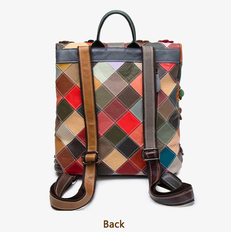 Tas Ransel Kulit Asli Wanita V - Vintage Women Fashion ulasan dan harga