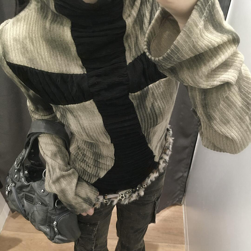 Atasan slim subkultur Goth Cro - Turtleneck Knit 90S ulasan dan harga