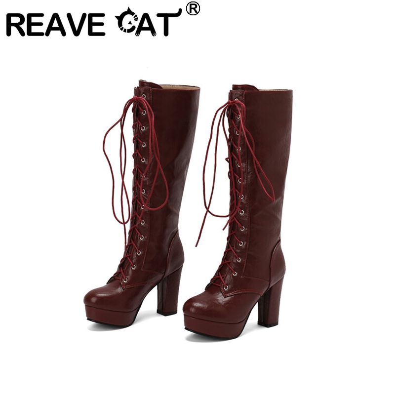 REAVE CAT Vintage sepatu bot l - Vintage Style Women Fashion ulasan dan harga