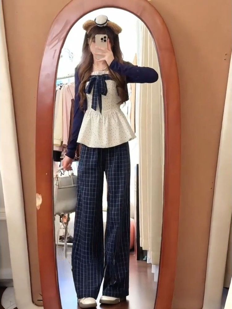 Set Cardigan dan Crop Top Gaya - Vintage Fashion Subculture ulasan dan harga