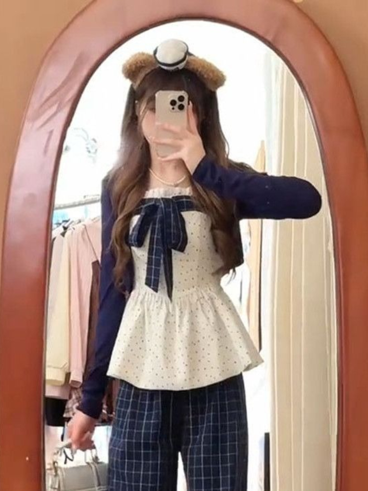 Set Cardigan dan Crop Top Gaya - Vintage Fashion Subculture ulasan dan harga