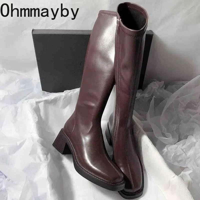 Sepatu bot hak tebal wanita, s - Vintage Style Women Fashion ulasan dan harga