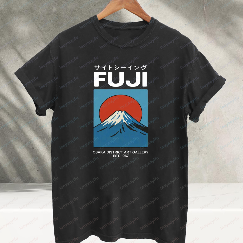 Kaos Katun Fuji Osaka Gaya Jep - Vintage Fashion Osaka ulasan dan harga
