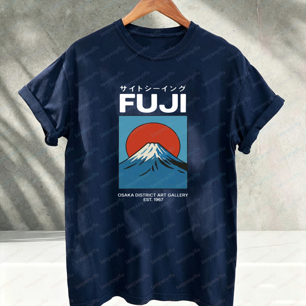 Kaos Katun Fuji Osaka Gaya Jep - Vintage Fashion Osaka ulasan dan harga