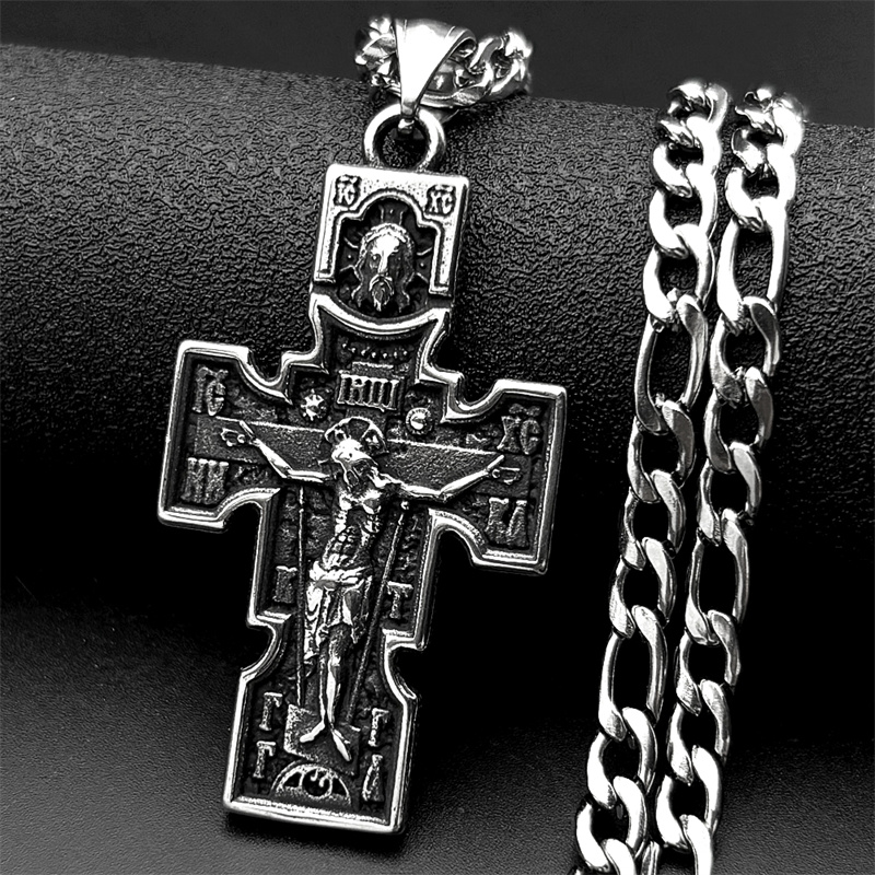 Kalung Liontin Salib Yesus Ort - Vintage Fashion Icons ulasan dan harga