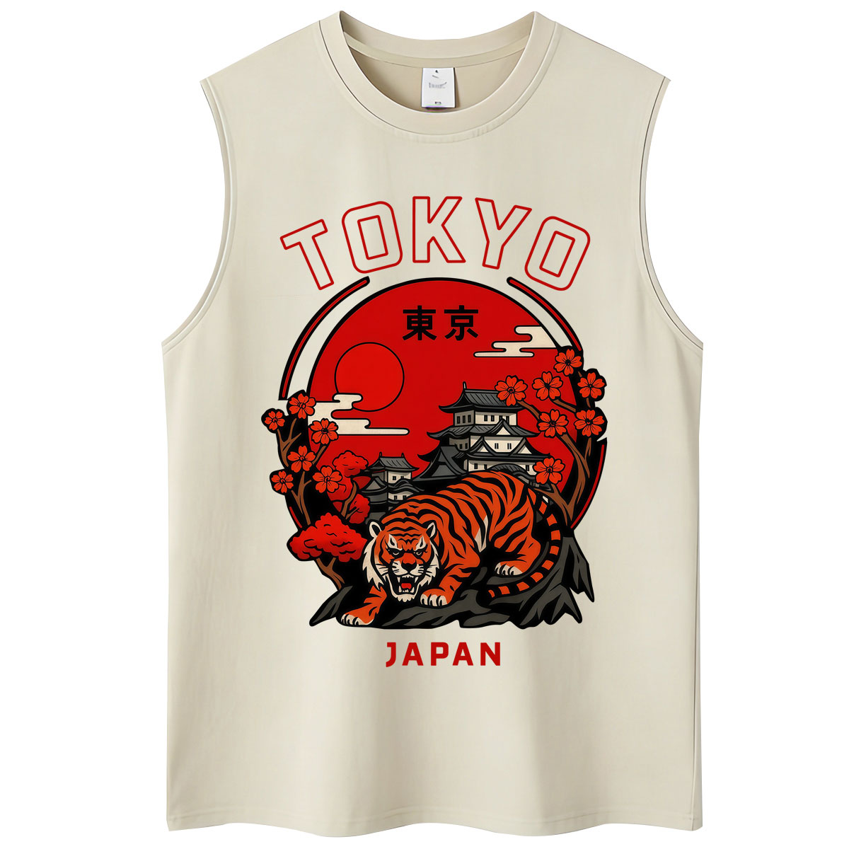 Tank Top Gaya Jepang Drunken O - Vintage Fashion Osaka ulasan dan harga