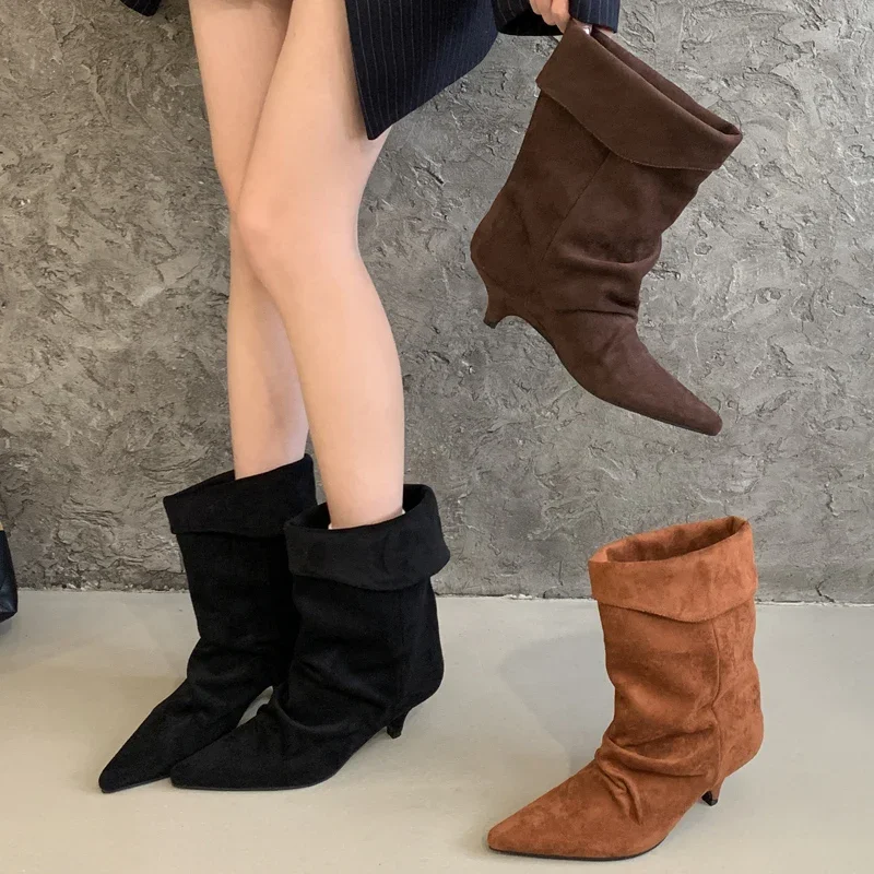 Aneikeh Sepatu Bot Pergelangan - Vintage Style Women Fashion ulasan dan harga