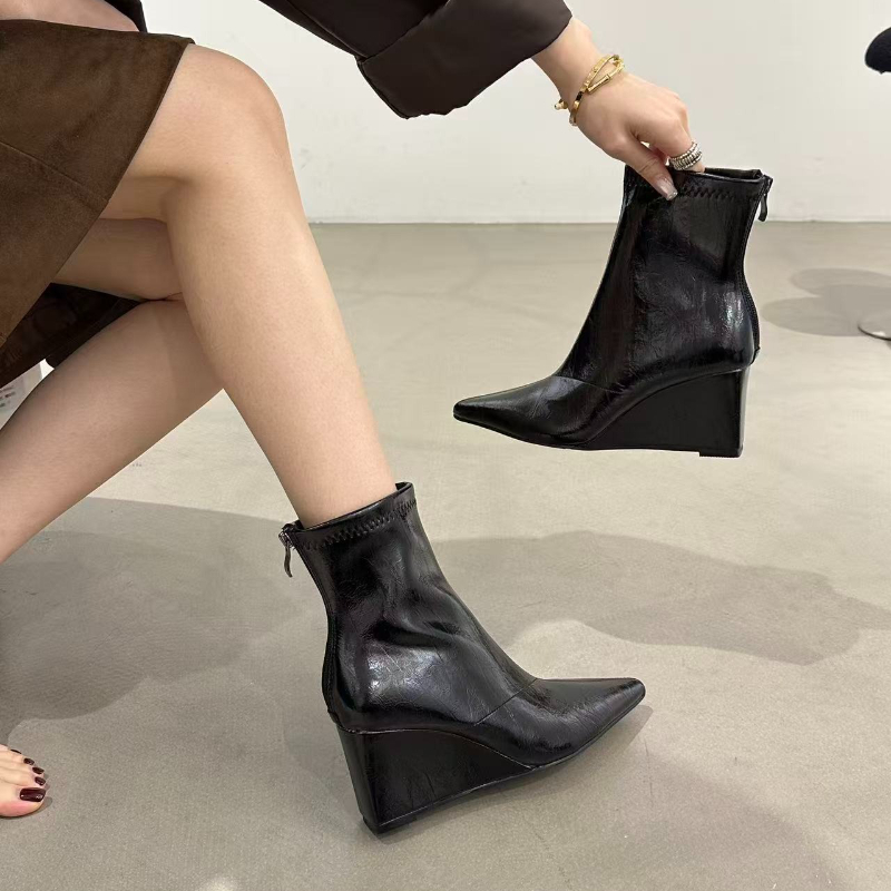 Sepatu Bot Wanita Musim Gugur  - Vintage Style Women Fashion ulasan dan harga
