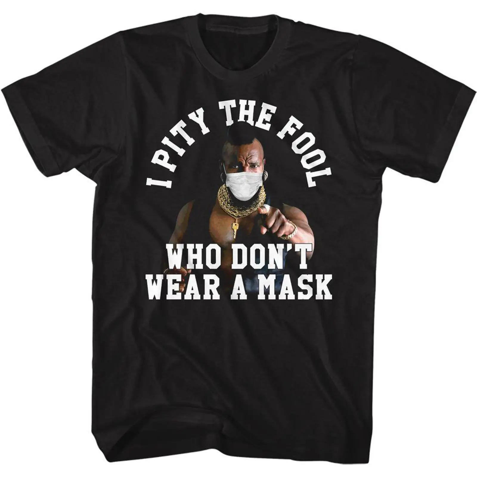Kaos Mr T Pity The Fool Mask H - Vintage Fashion Icons ulasan dan harga
