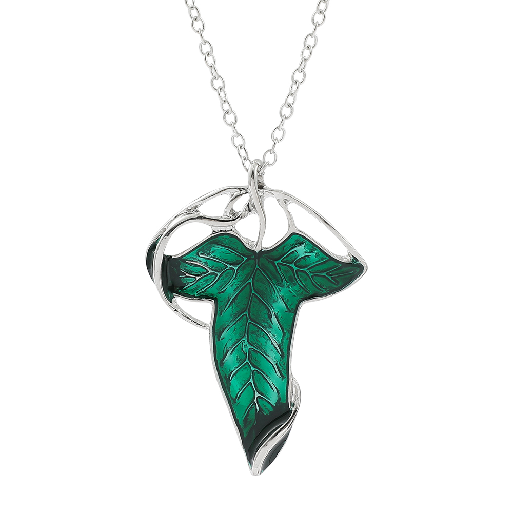 Kalung Liontin Daun Hijau Vint - Vintage Fashion Tv ulasan dan harga