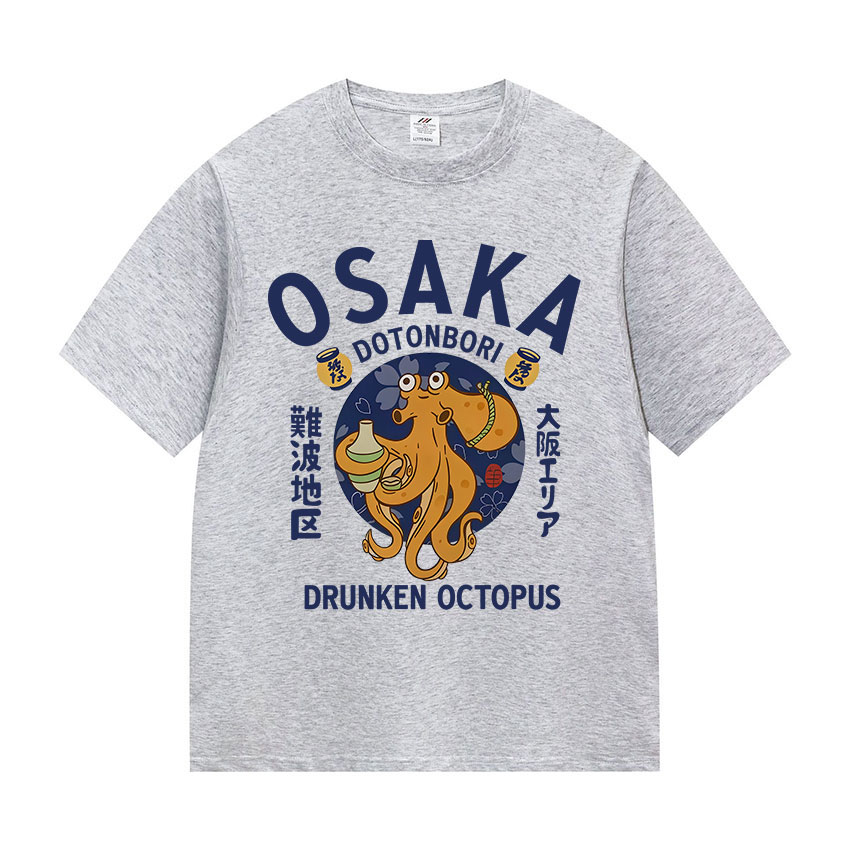 Kaus Gurita Mabuk Dotonbori Os - Vintage Fashion Osaka ulasan dan harga