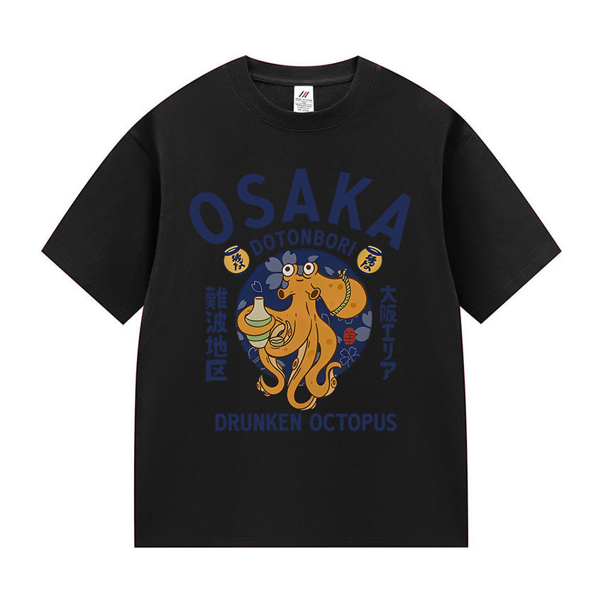 Kaus Gurita Mabuk Dotonbori Os - Vintage Fashion Osaka ulasan dan harga