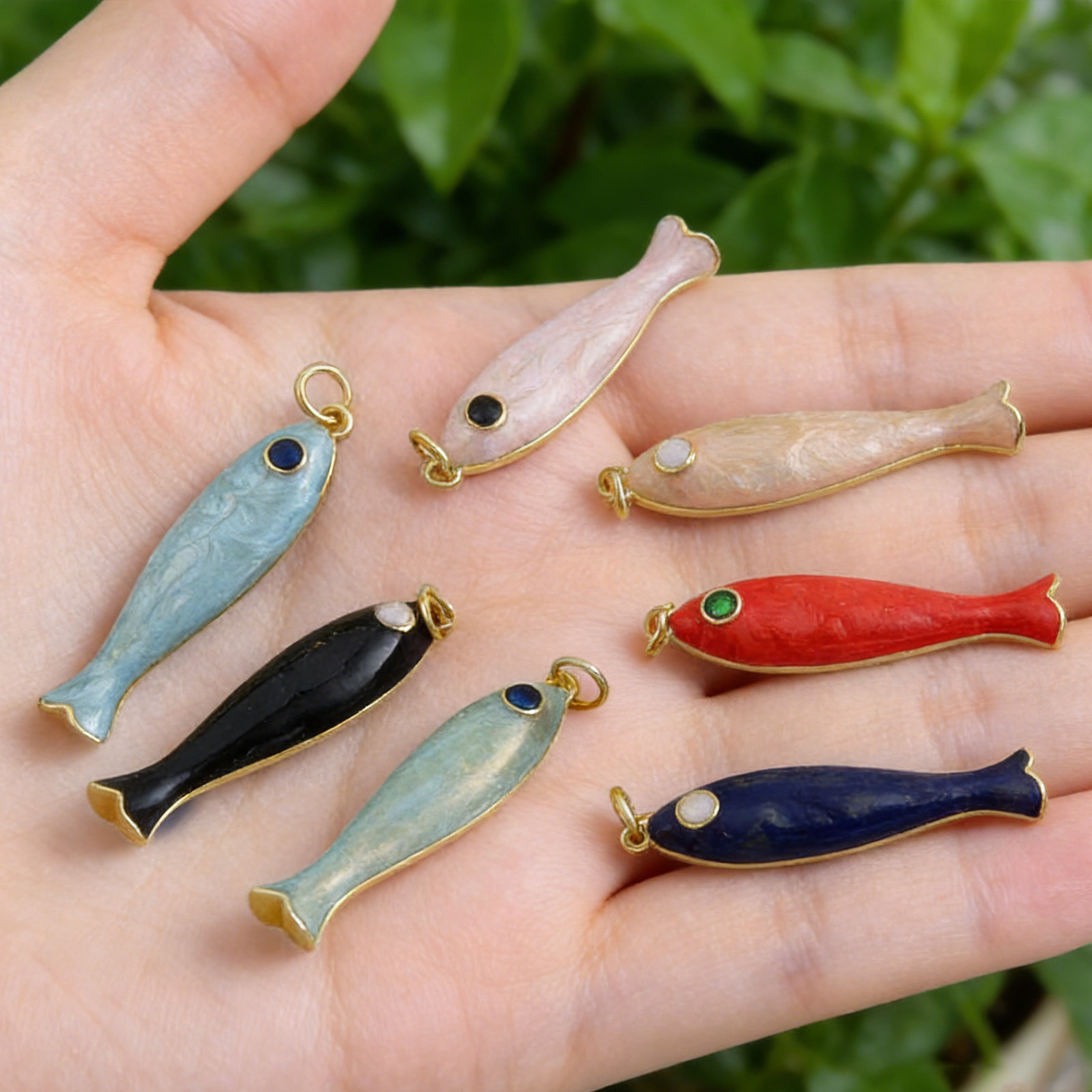 1 Buah Liontin Ikan Kecil Panj - Vintage Fashion Earrings ulasan dan harga