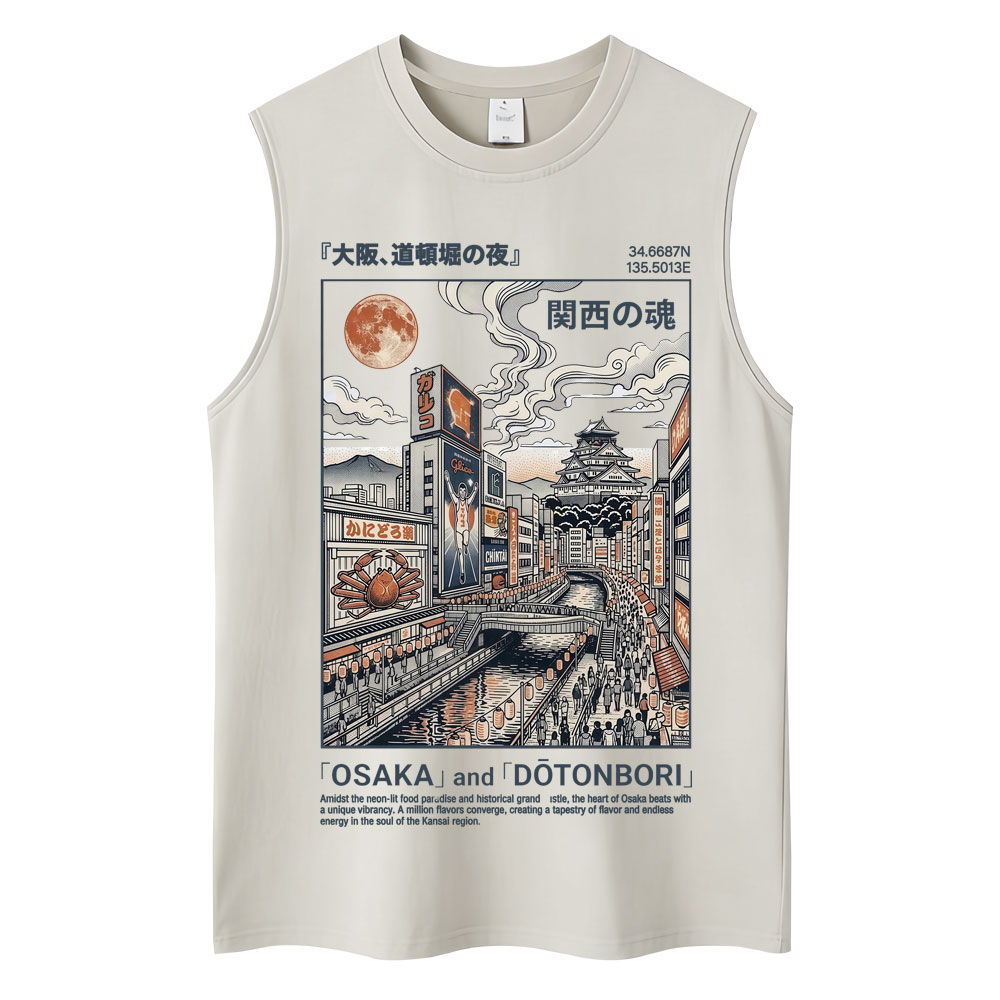 Tank Top Bergaya Jepang Osaka  - Vintage Fashion Osaka ulasan dan harga