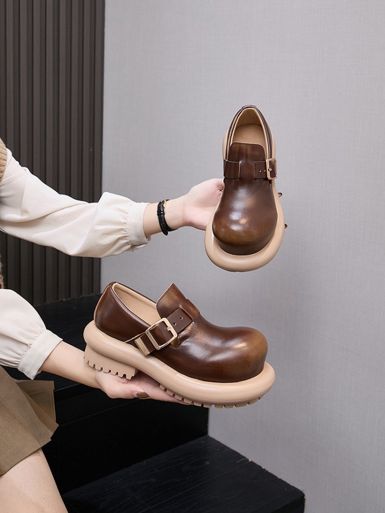 Sepatu Derby Kulit Asli Gaya V - Vintage Fashion Mens ulasan dan harga