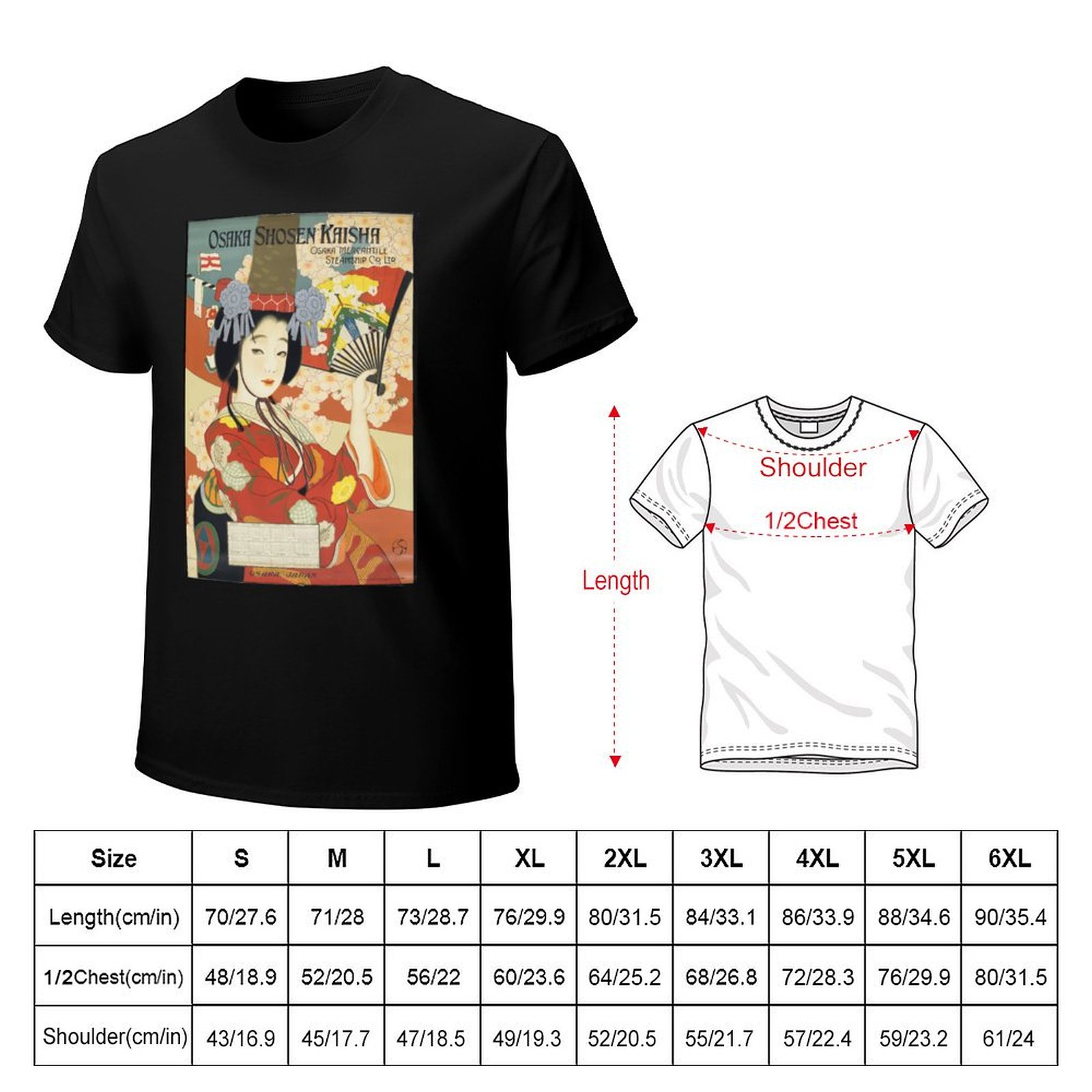 Kaos Vintage Motif Poster Perj - Vintage Fashion Osaka ulasan dan harga