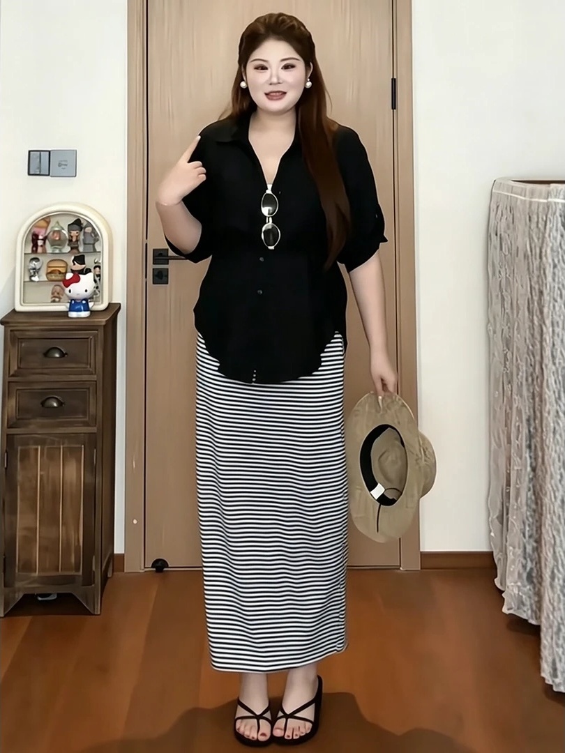 Setelan Kemeja Vintage Wanita  - V Vintage Fashion ulasan dan harga