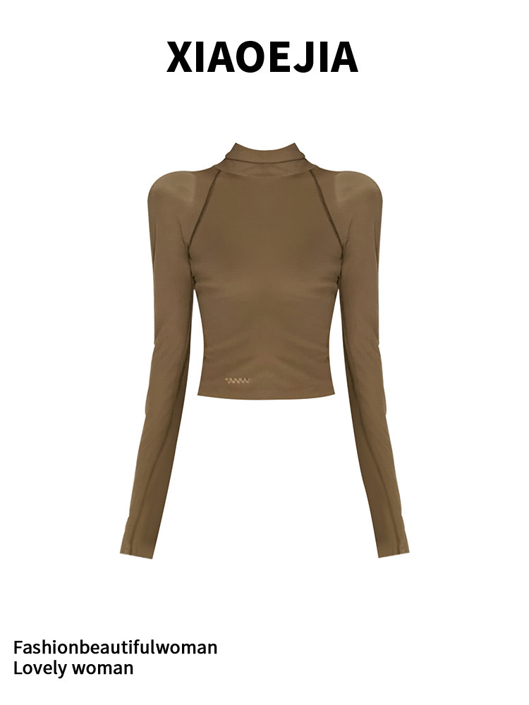 Kaos Wanita Hijau Gothic Haraj - Turtleneck Knit 90S ulasan dan harga
