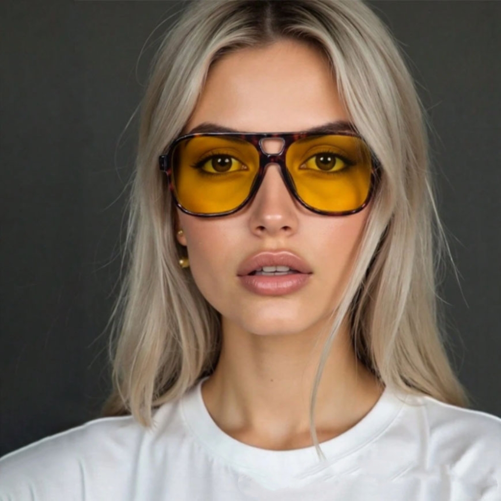 Kacamata Pilot Double Bridge D - Vintage Fashion Images ulasan dan harga
