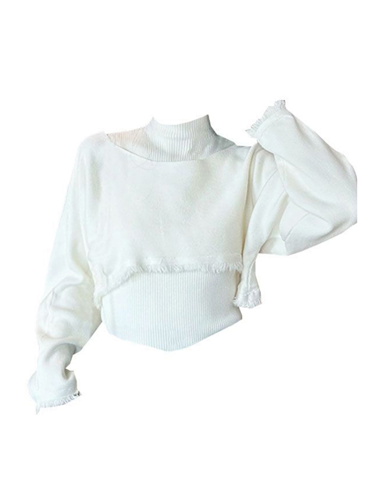 Sweter Rajutan Pullover Hijau  - Turtleneck Knit 90S ulasan dan harga