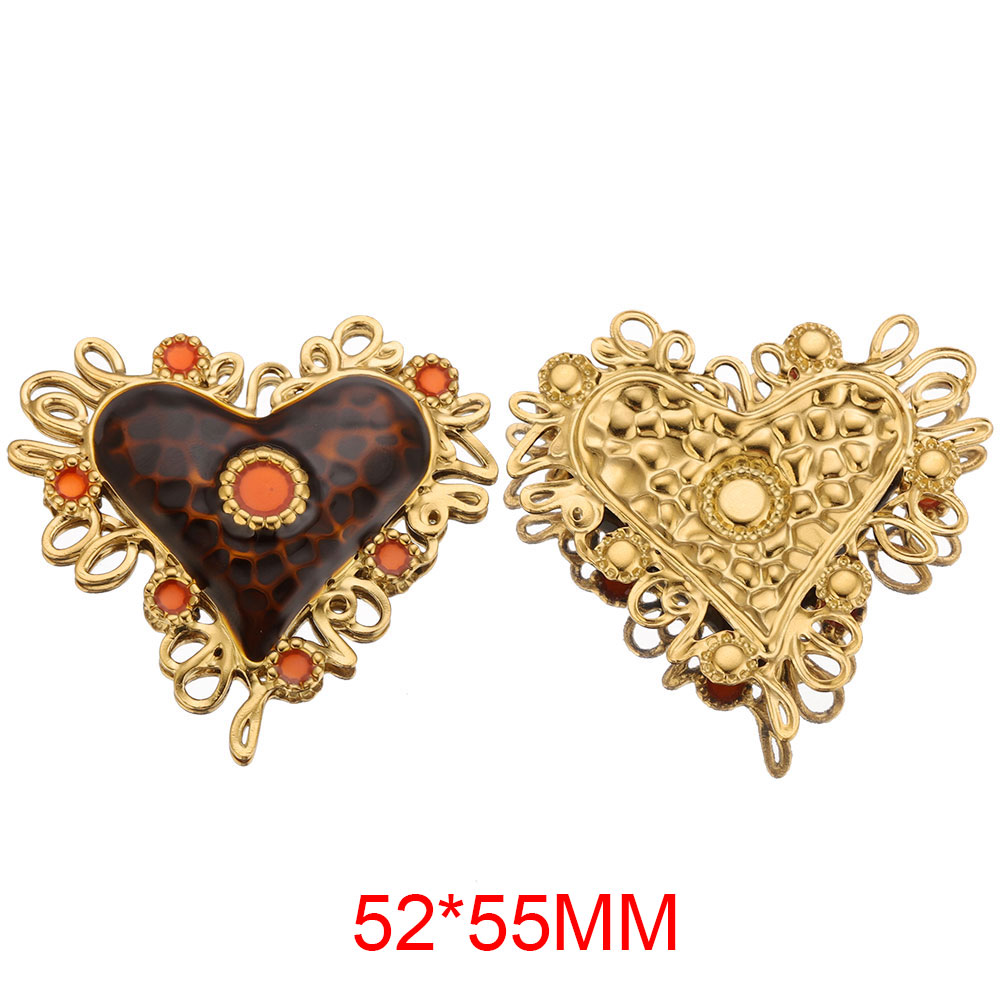2 buah liontin pesona hati suc - Vintage Fashion Earrings ulasan dan harga