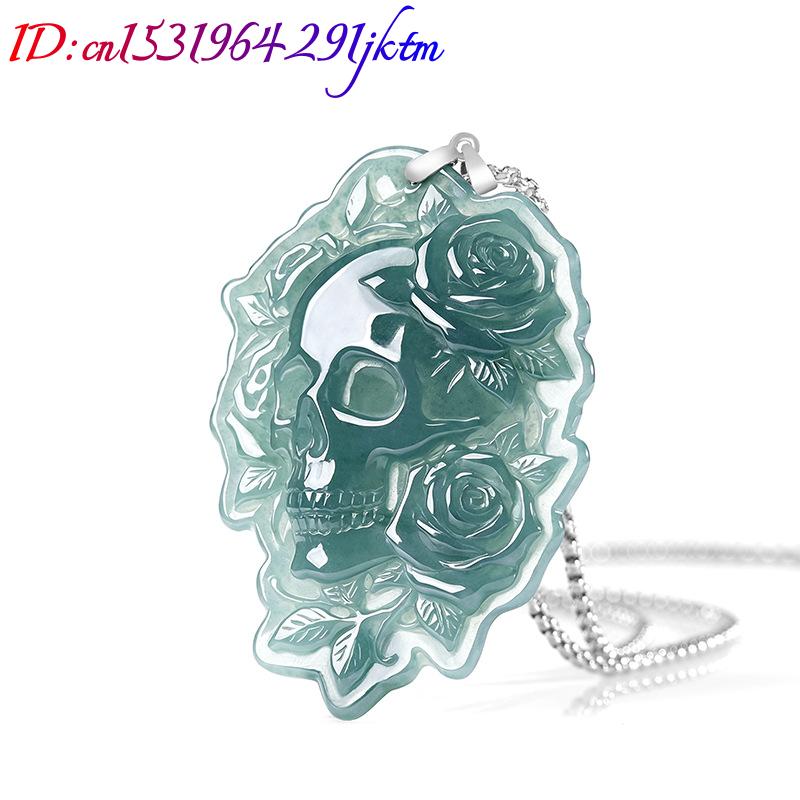 Kalung Liontin Tengkorak Giok  - Vintage Women Fashion ulasan dan harga