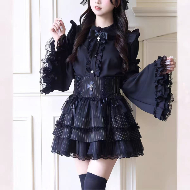Blus Wanita Vintage Gothic Lol - Vintage Fashion Subculture ulasan dan harga