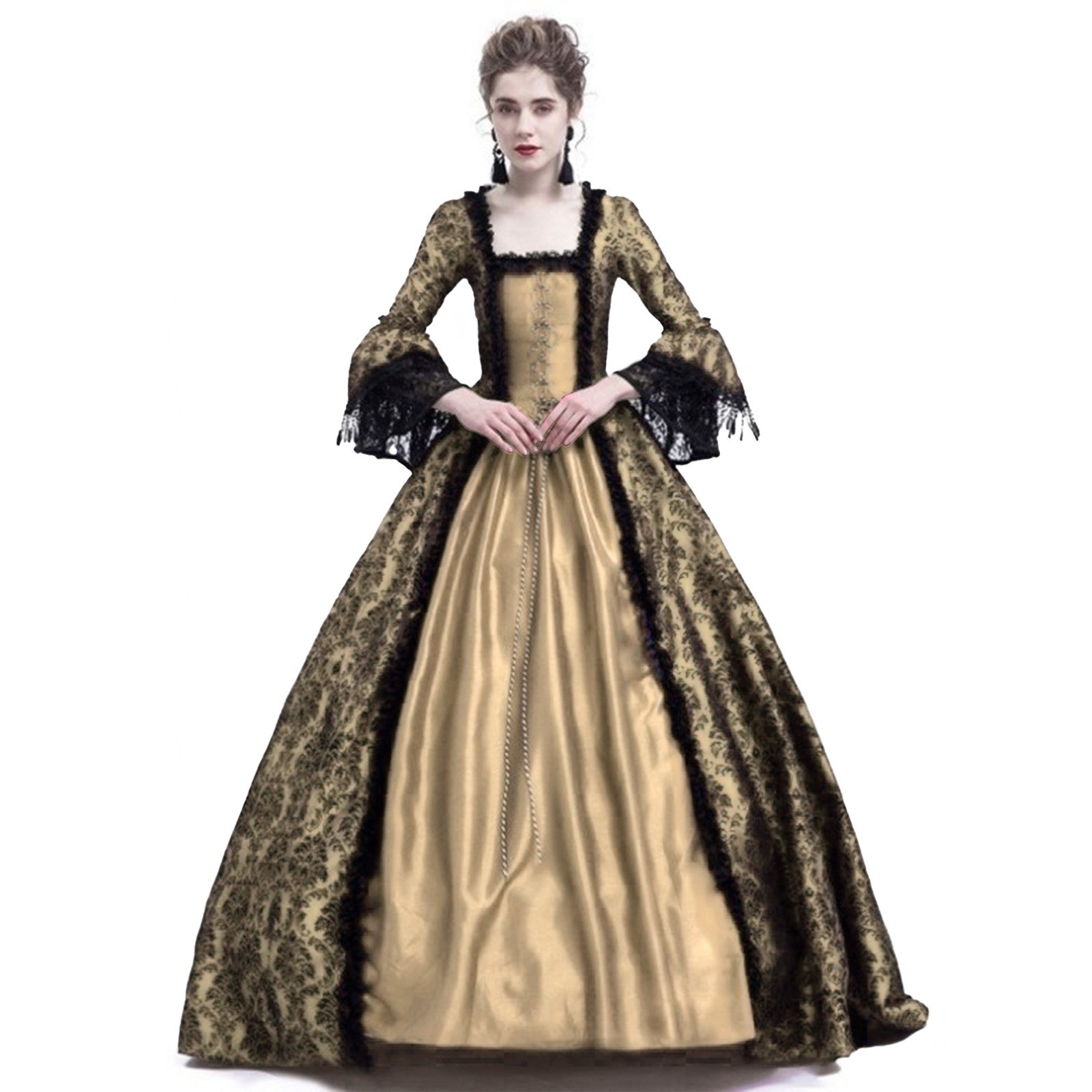 Kostum Halloween Cosplay Palac - Vintage Fashion Dress ulasan dan harga