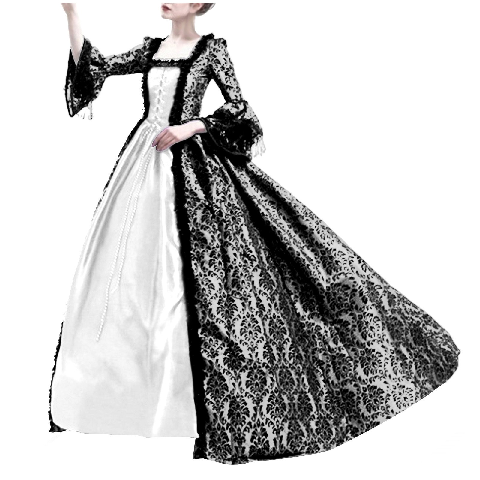 Kostum Halloween Cosplay Palac - Vintage Fashion Dress ulasan dan harga