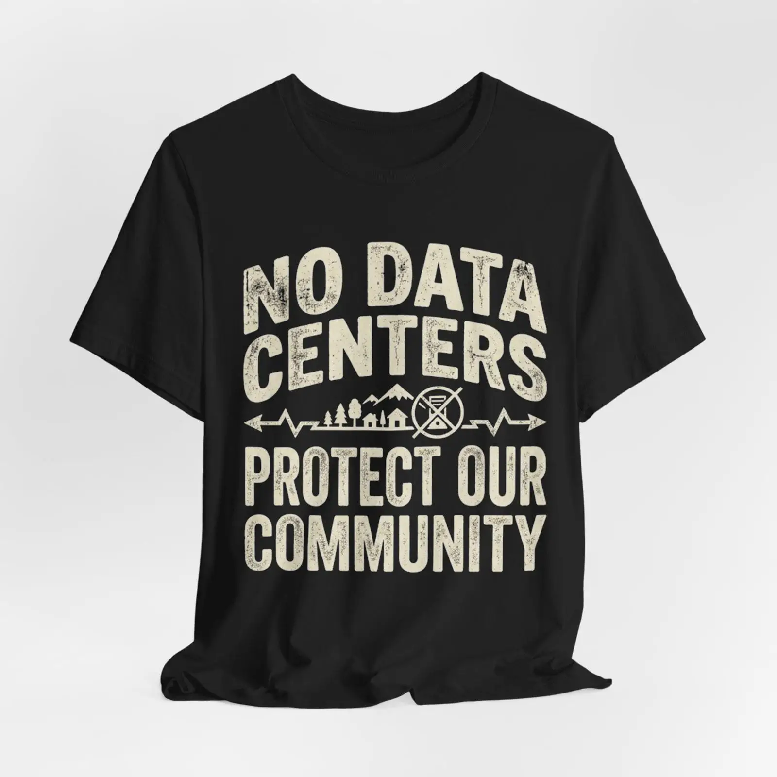 Kaos No Data Centers Protect O - Vintage Fashion Community ulasan dan harga