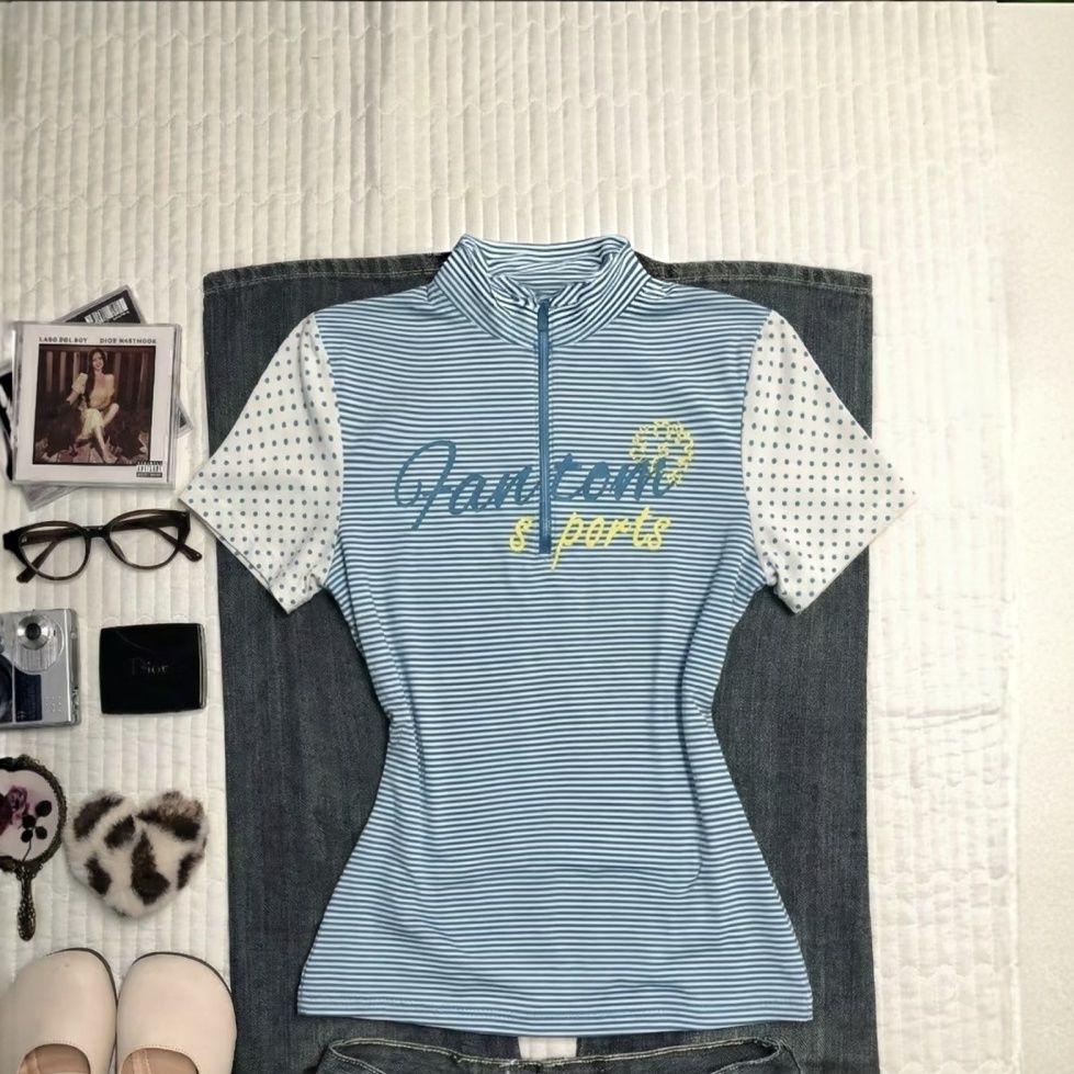 Kaos Punk Goth Vintage Y2k 90a - Turtleneck Knit 90S ulasan dan harga